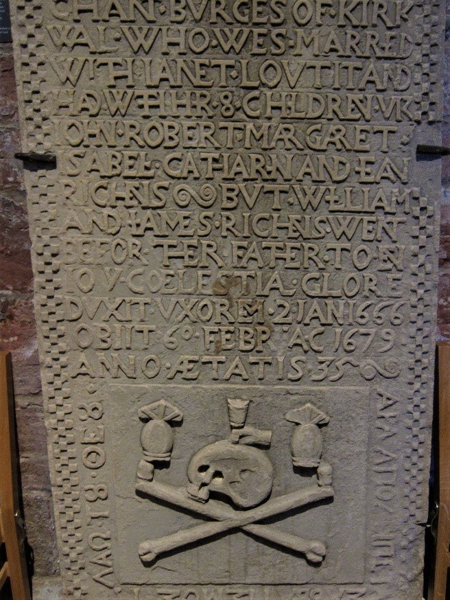 Tomb Of John Richen St Magnus Cathedral © Tudor Times Ltd