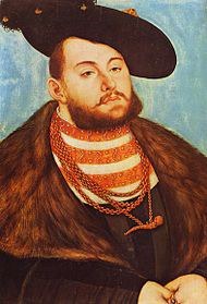 Elector Johann Friedrich Of Saxony 1503 – 1554 Lucas Cranach