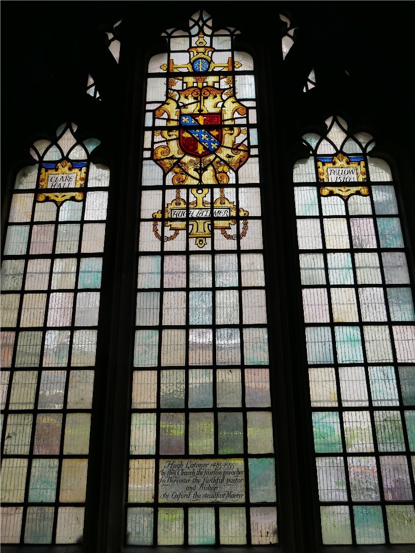 Window Commemorating Hugh Latimer Bishop Of Worcester C 1485 1555 © Tudor Times Ltd